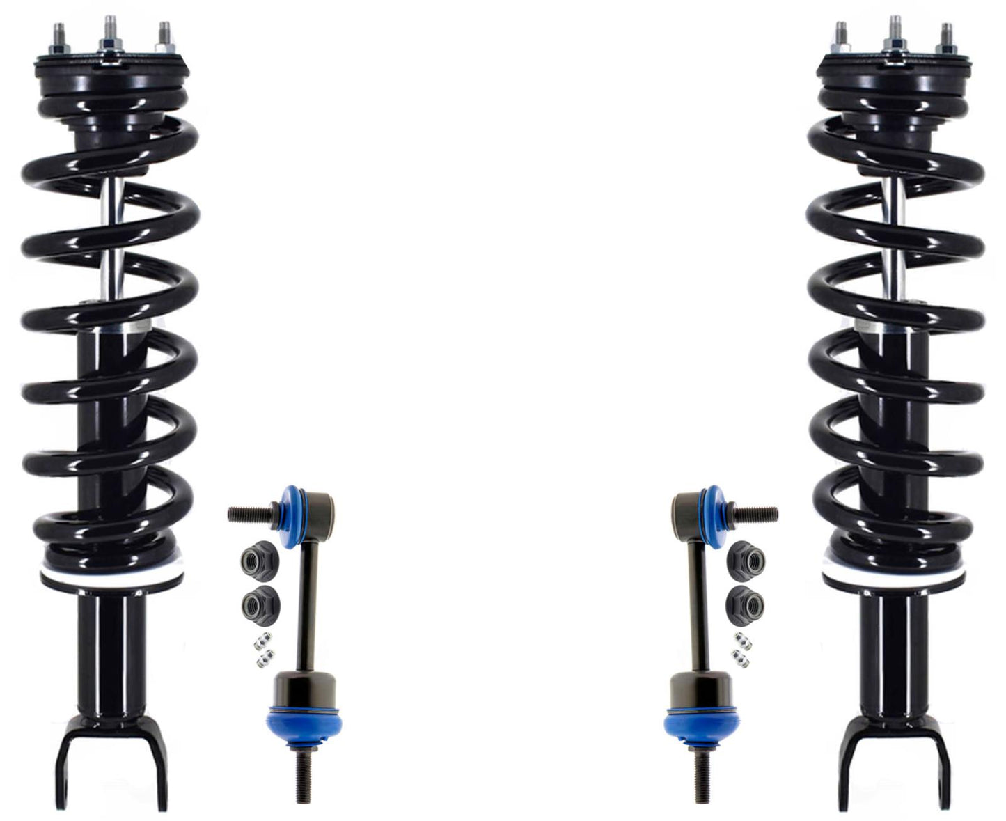 Front Complete Struts Assembly & Links For Ram 1500 2019-2023 4 Wheel Drive