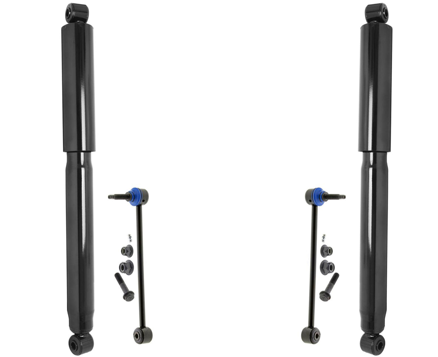 Rear Shocks Absorber & Sway Bar Links For Ram 1500 2019-2024 W/O OFF ROAD PKAGE