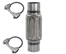 Tubo flexible de escape de acero inoxidable resistente 3 x 8 Tubo flexible HD Doble trenzado