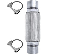 Tubo flexible de escape de acero inoxidable de alta resistencia, 2,5 x 14, HD, doble trenzado