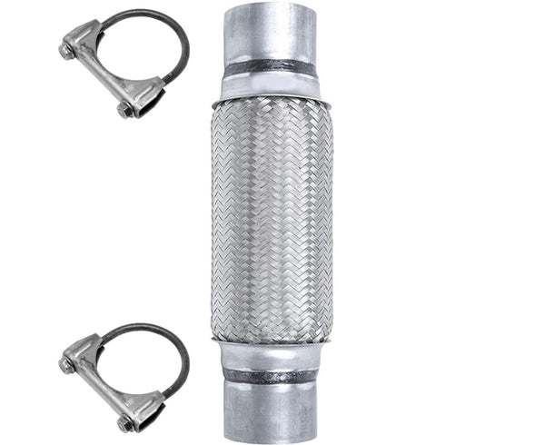 2.5 x 10 Heavy Duty Stainless Steel Exhaust Flex Pipe HD Double-braided