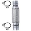 2.25 x 10 Heavy Duty Stainless Steel Exhaust Flex Pipe HD Double-braided