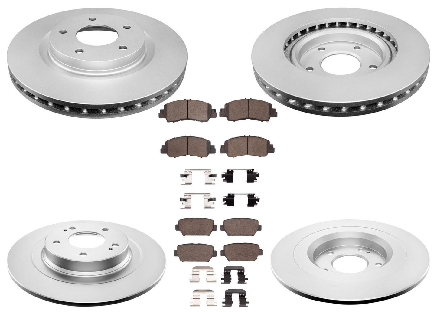 Disc Brake Rotors Brake Pads For Eclipse Cross 18-23 LE W Manual Parking Brake