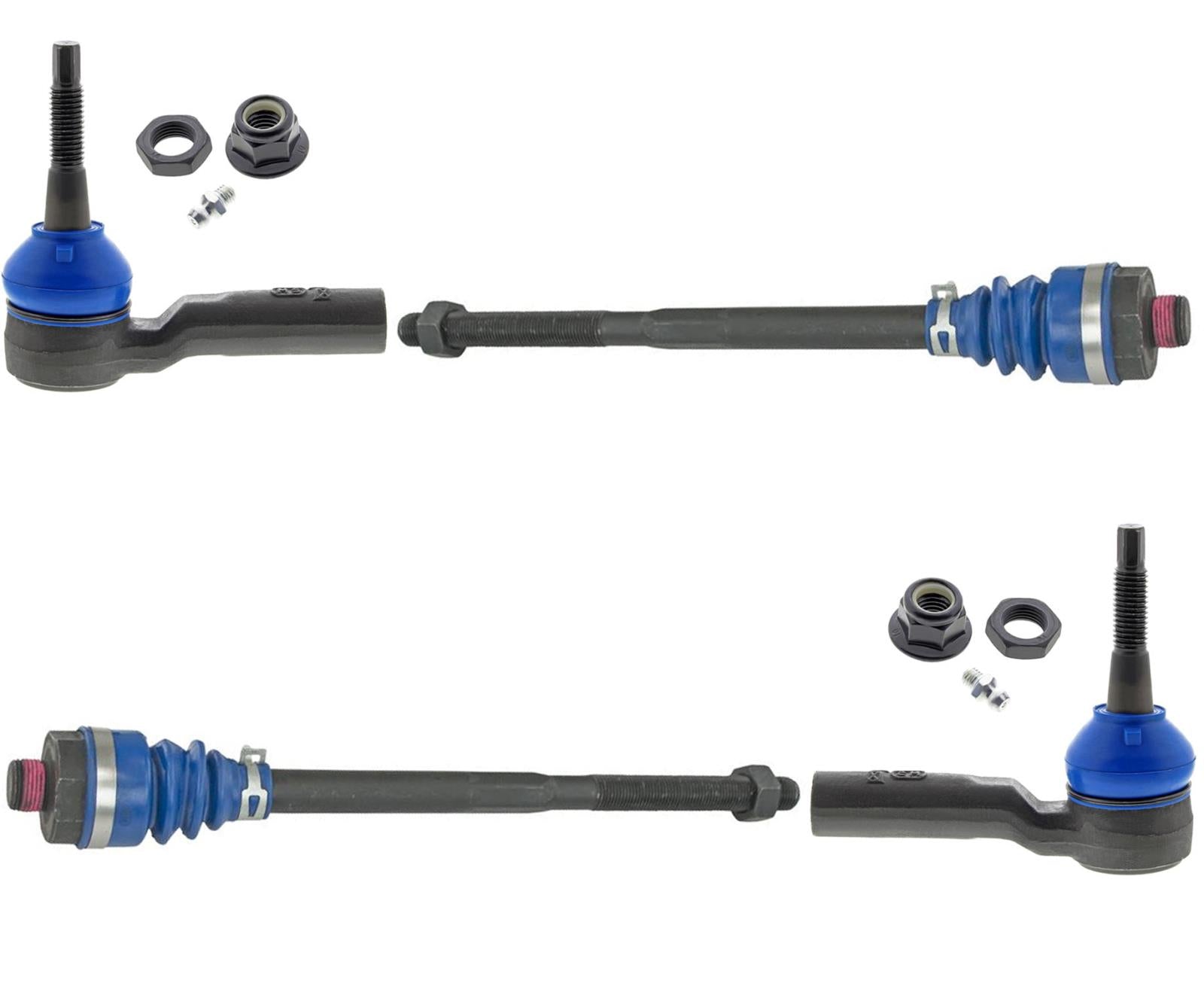 Front Inner & Outer Tie Rods Assembly For Chevrolet Silverado 2500 HD 2020-2022
