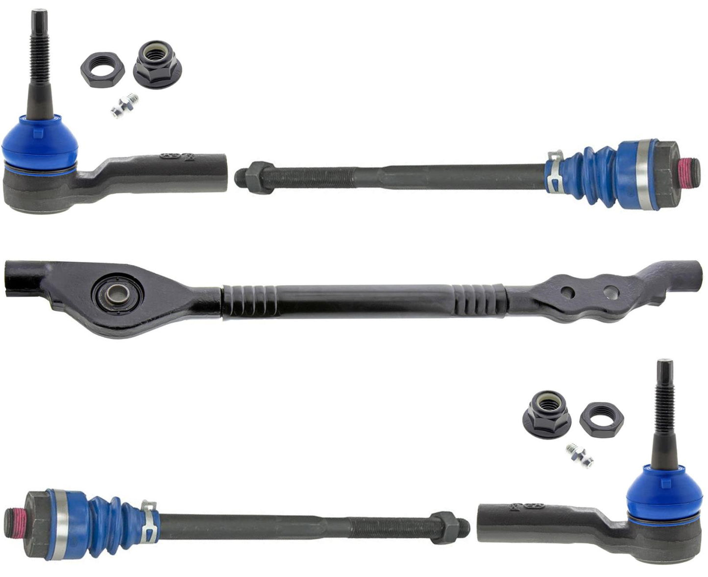Front Inner Outer Tie Rods & Center Link For Chevrolet Silverado 2500 HD 20-22 - Photo 1