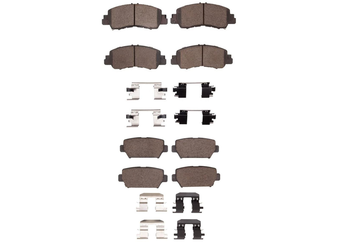 Front Rear Disc Brake Pads For Eclipse Cross 2018-20 LE W Manual Parking Brake