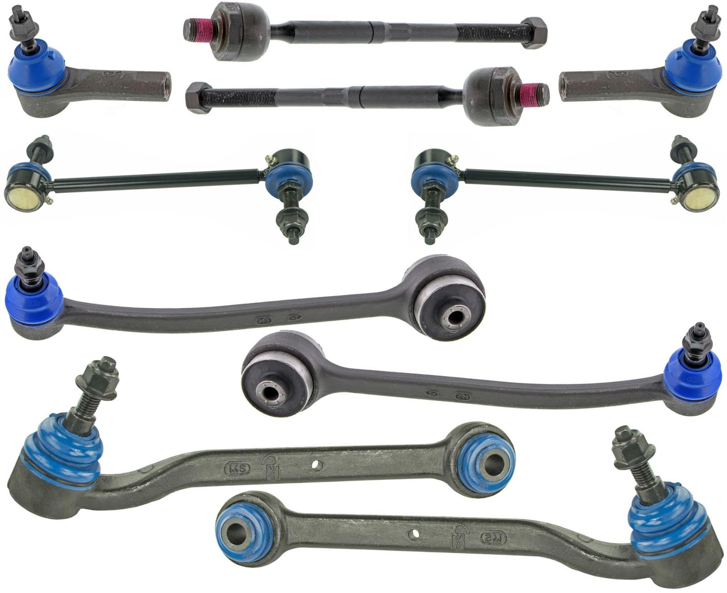 Mevotech Front Lower Control Arms Tie Rods & Links For Ford Mustang 2015-2023