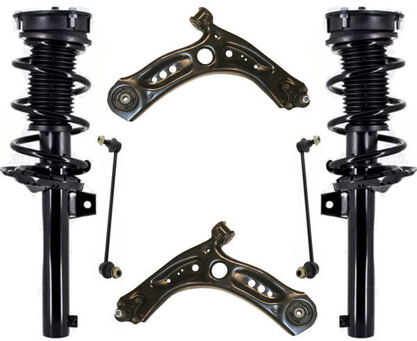 Front Struts Lower Control Arms & Links For Audi A3 W Standard Suspension 15-17