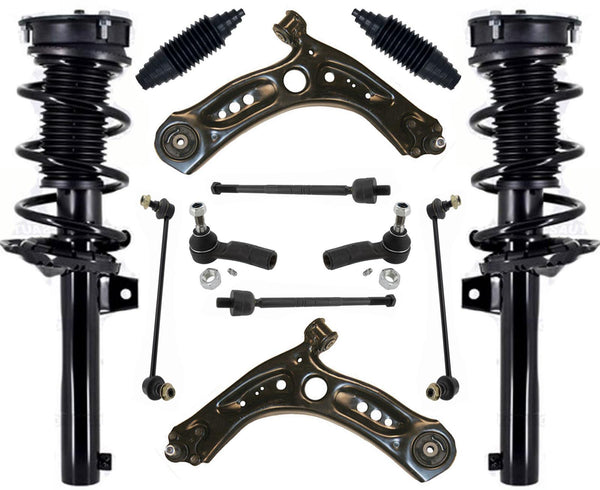 Front Struts Control Arms Tie Rods & Links For Volkswagen Golf Sportwagen 15-19