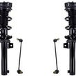 Front Complete Struts & Sway Bar Links For Audi A3 W Standard Suspension 15-17