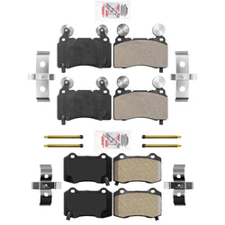 Front & Rear Ceramic Brake Pads Fits for Chevrolet Camaro 10-15 SS V8 6.2L