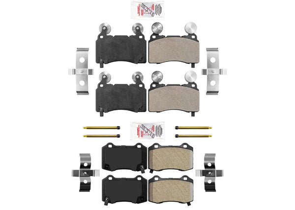 Front & Rear Ceramic Brake Pads Fits for Chevrolet Camaro 10-15 SS V8 6.2L