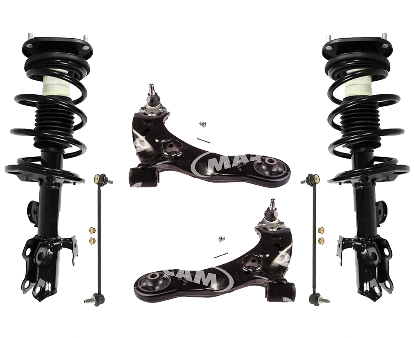 Fits Scion XB 08-15 Front Struts Assembly Lower Control Arms W BJ & Front Links
