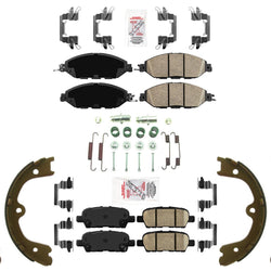 AmeriuBrake Ceramic Disc Brake Pads Parking Shoes for Nissan Murano 2015-2022