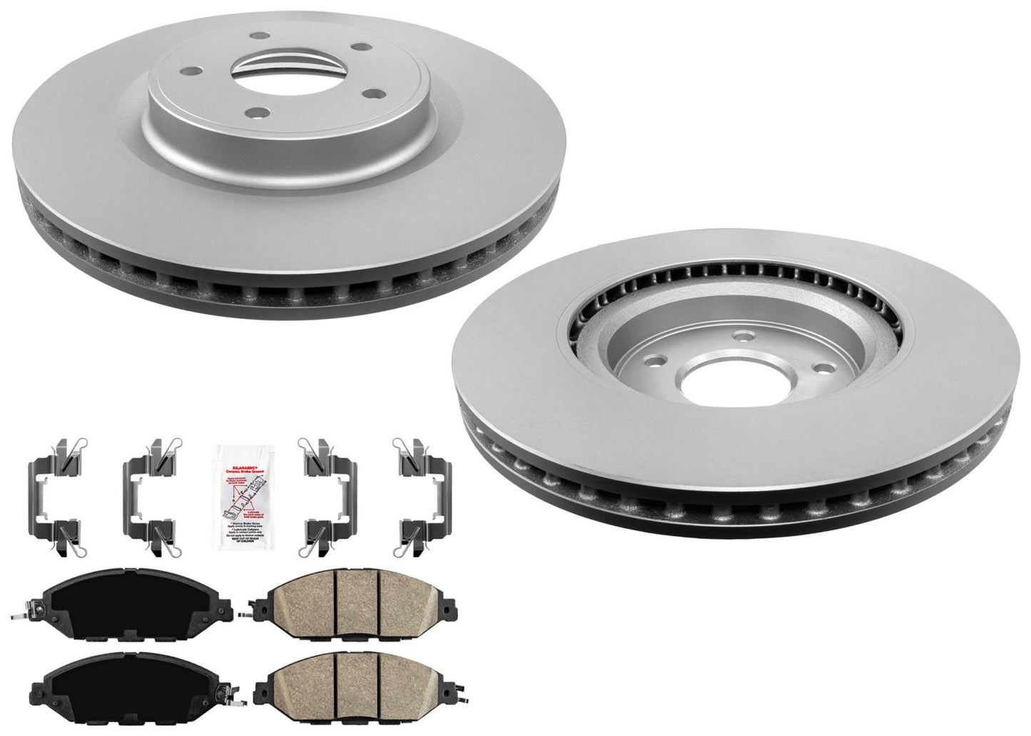 GEO Coated Front Disc Brake Rotors Disc Brake Pads for Nissan Murano 2015-2022