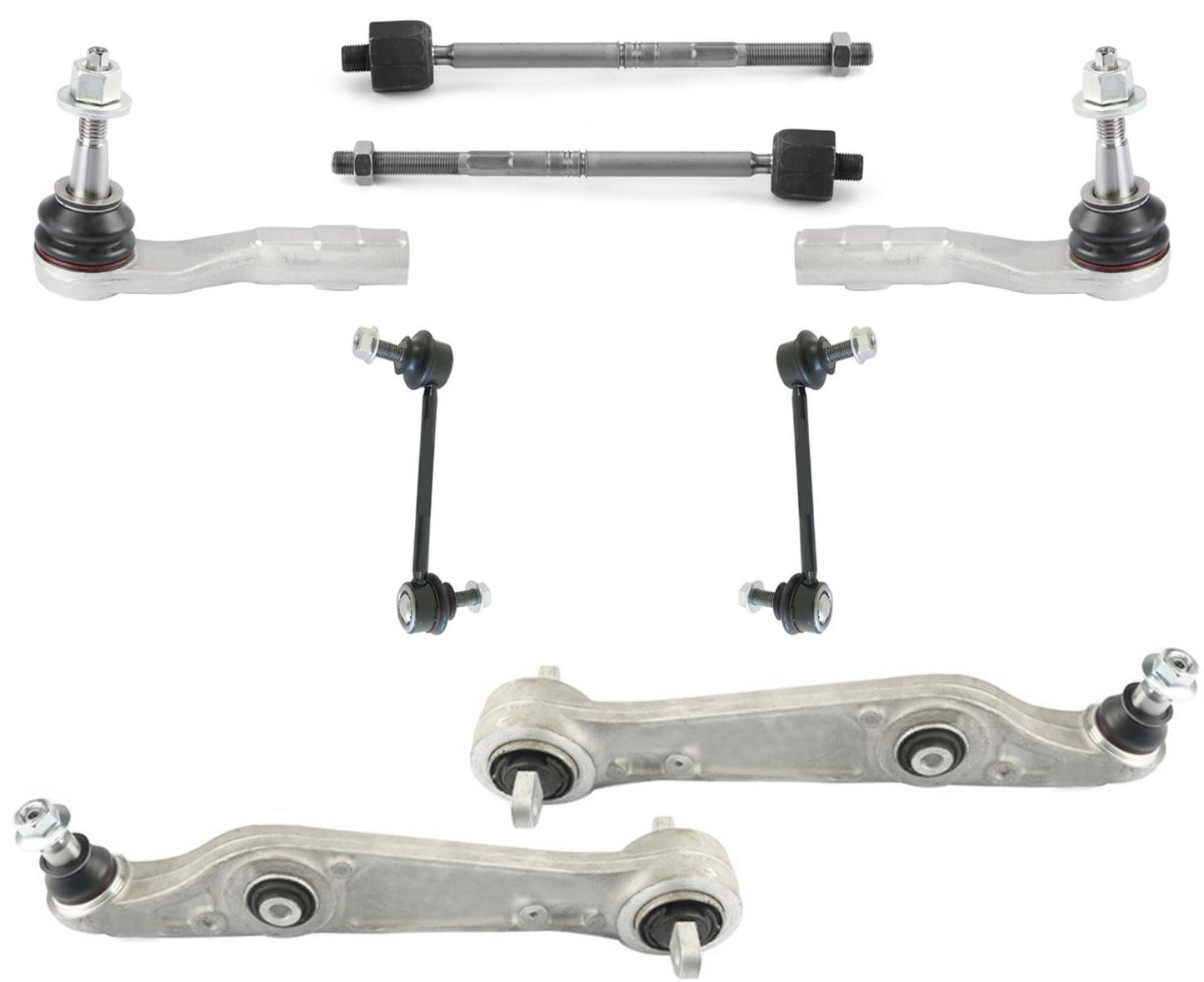 Barras de acoplamiento y enlaces de brazos de control inferiores delanteros para Alfa Romeo Giulia 2017-2019