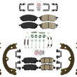 AmeriBrake Ceramic Disc Brake Pads Parking Shoe for Nissan Murano 2013-2014