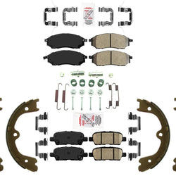 AmeriBrake Ceramic Disc Brake Pads Parking Shoe for Nissan Murano 2013-2014