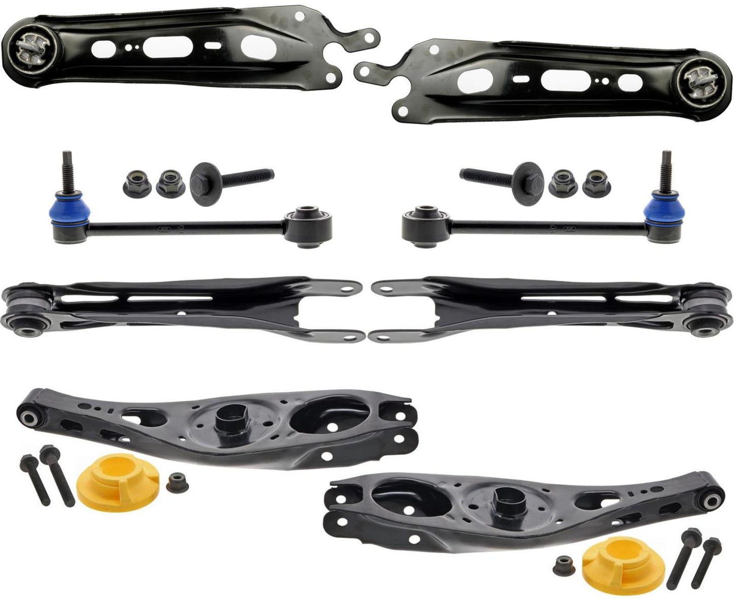 Brazos de control superiores e inferiores traseros y enlaces de barra estabilizadora para Chevrolet Equinox 18-2023
