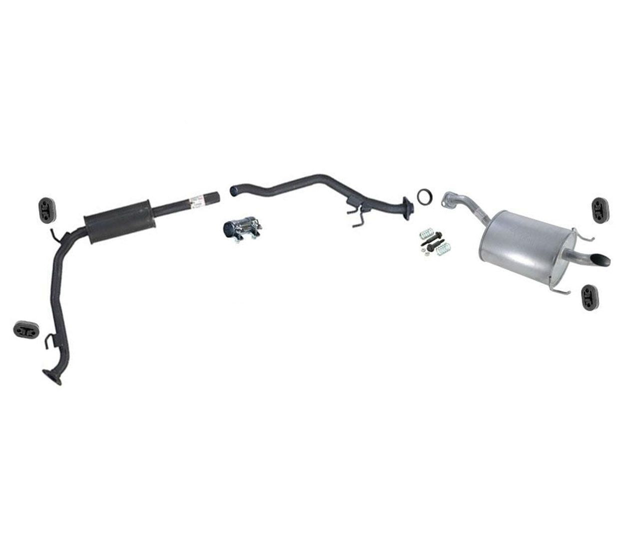 Resonador con tubo de extensión y silenciador trasero para Honda Fit 1.5L 2007-2008