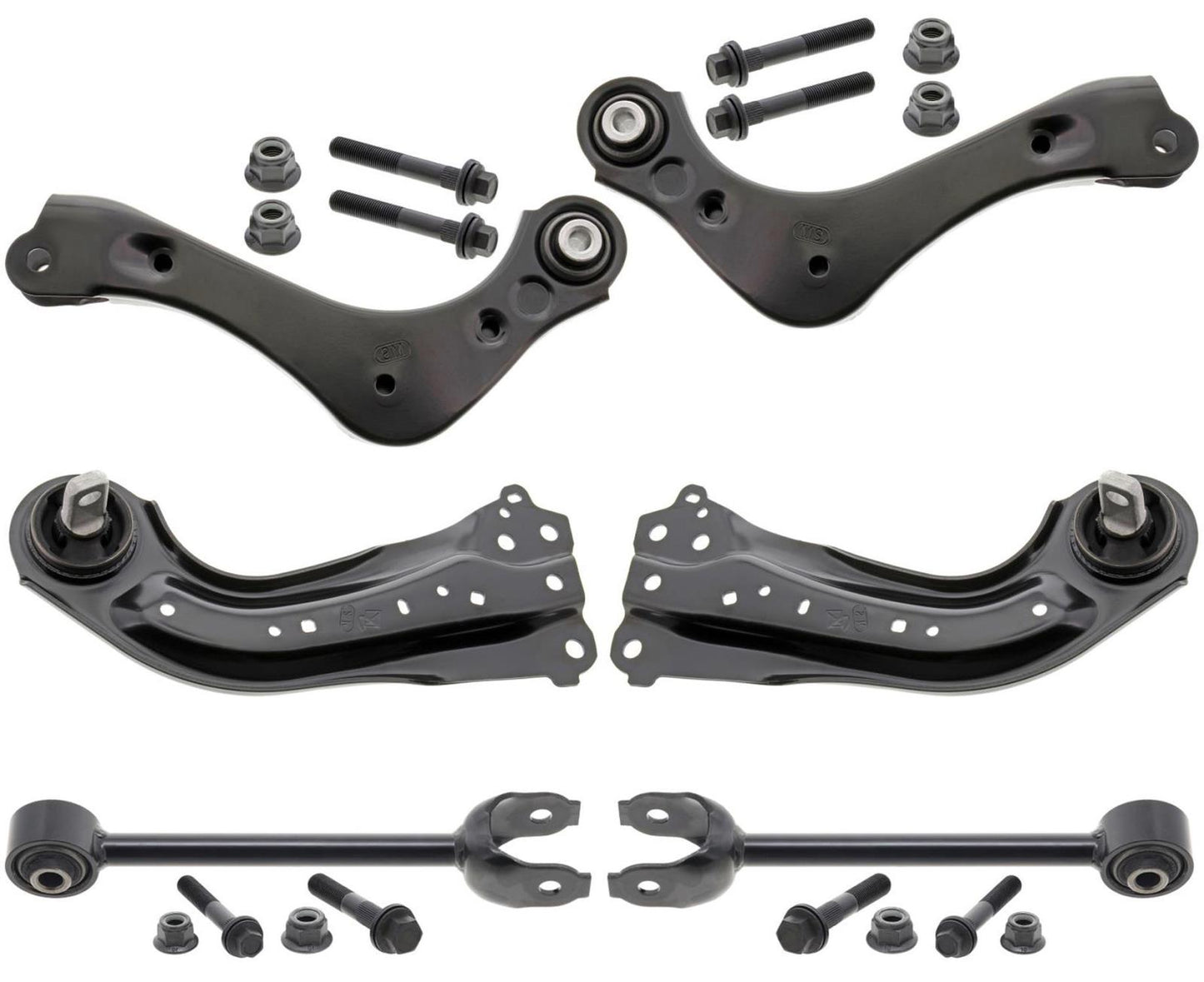 Mevotech Rear Control Arms & Trailing Arms W/ Bushings For Toyota Rav4 2019-2024