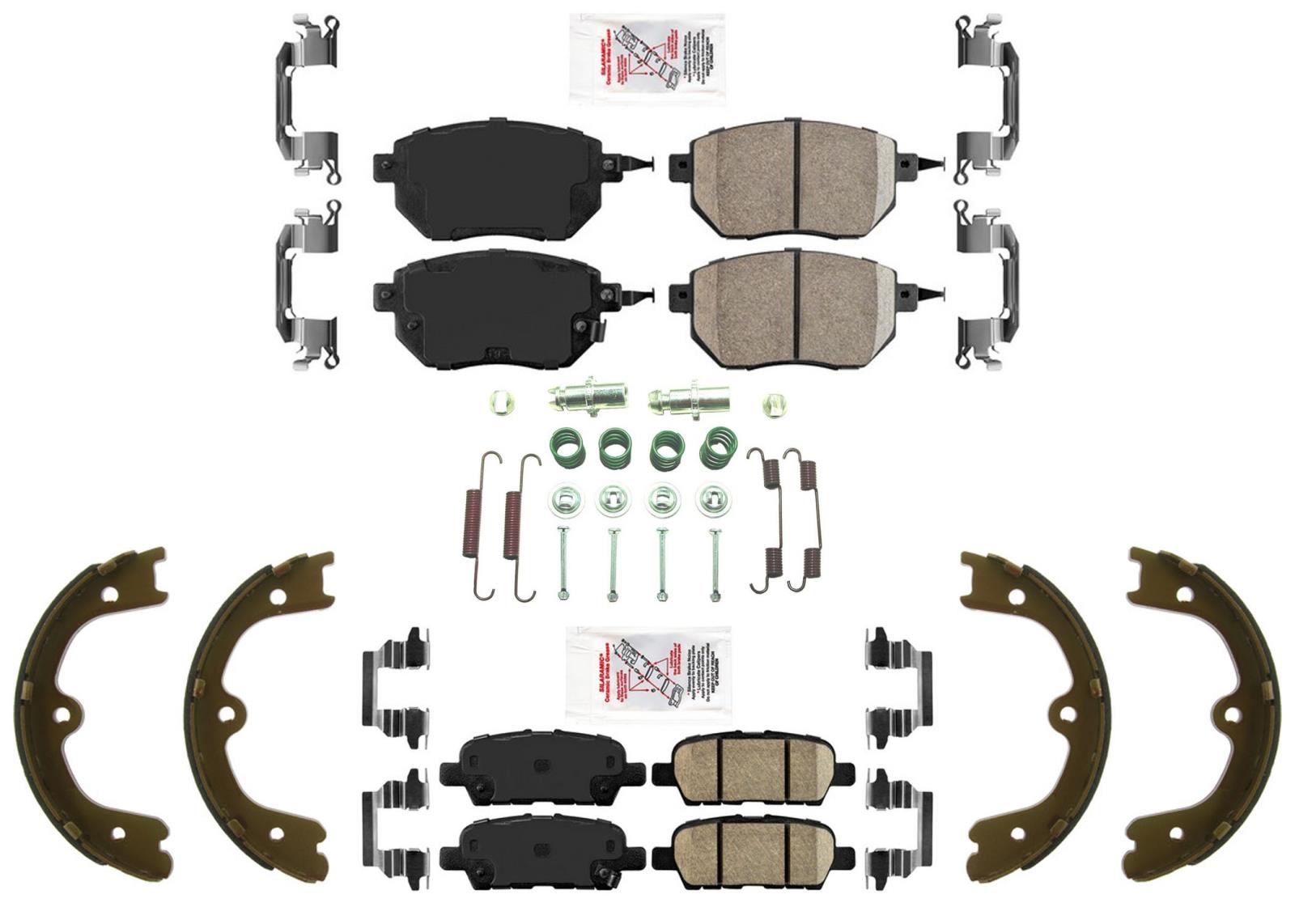 Ameri Front Rear Ceramic Disc Brake Pads Shoe for Nissan Murano 09-2012 4 Door