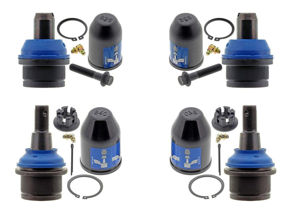 Mevotech Upper Lower Greaseable Ball Joints For 1992-2008 Ford E150 E250 E350