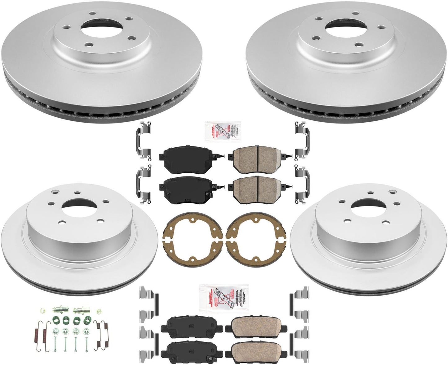 GEO Performance Brake Rotors Brake Pads for Nissan Maxima 04-08 Murano 05-07