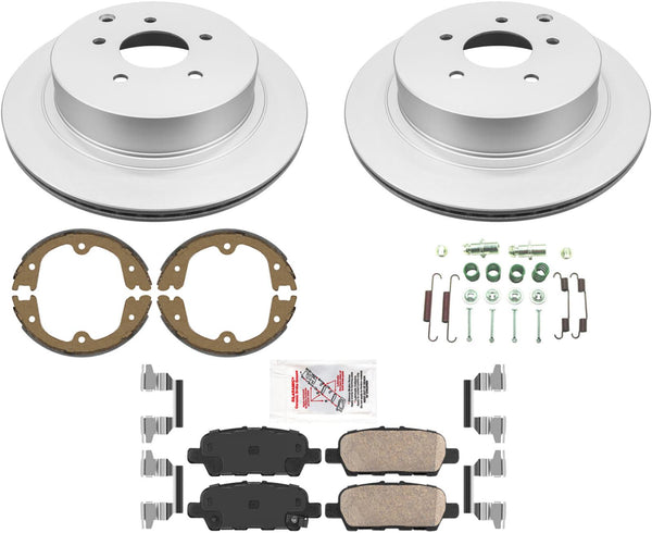 Rr GEO Performance Brake Rotors Brake Pads for Nissan Maxima 04-08 Murano 05-07