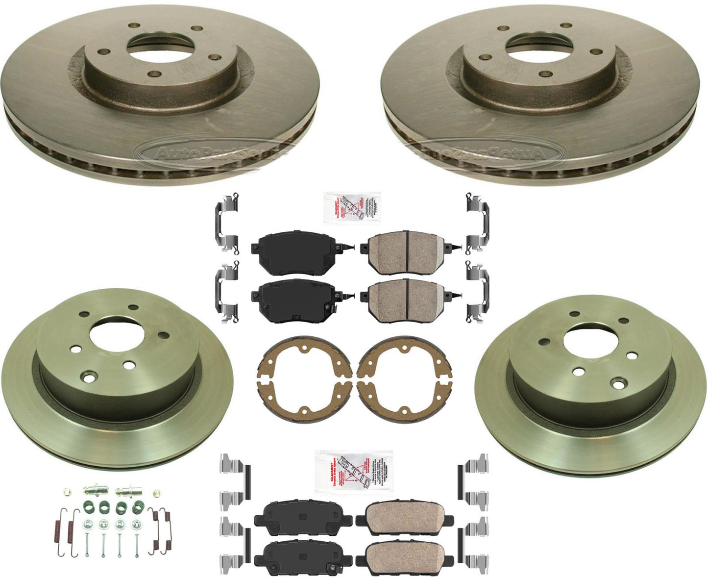 Carbon Performance Brake Rotors Brake Pads for Nissan Maxima 04-08 Murano 05-07