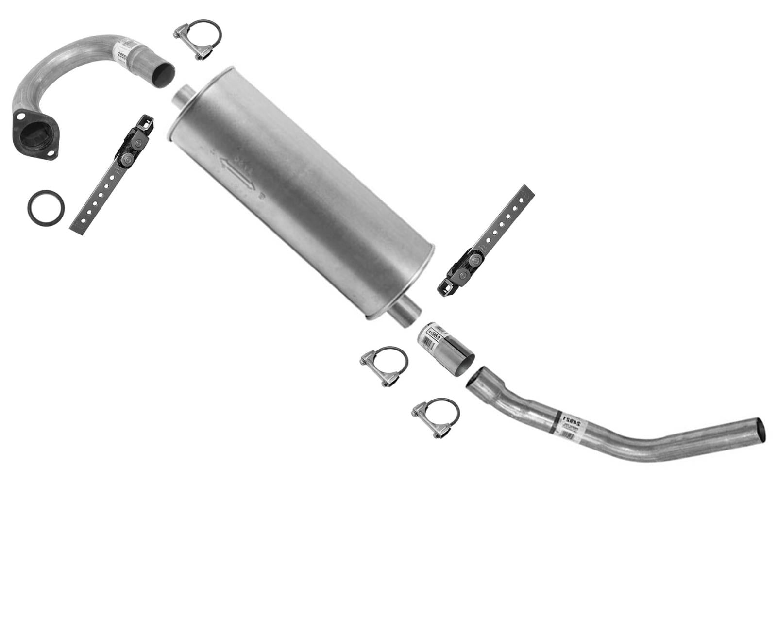 Eje de silenciador trasero económico y tubo de escape para Toyota Rav4 1996 1997 1998 1999 2000