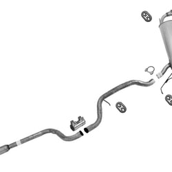 Resonator Pipe Dual Outlet Muffler Exhaust System for 99-05 Pontiac Grand Am GT