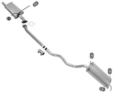 Tubo de extensión del silenciador medio y colgadores de silenciador trasero para Santa Fe 2.7L 2001-2006