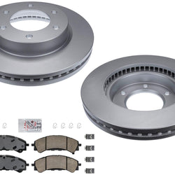 Improved Performance Front Rotors + Front Ceramic Brake Pads for Bronco 21-2023