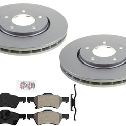 F Improved Performance Rotors Brake Pad Shoes for Chrysler Town & Country 01-07