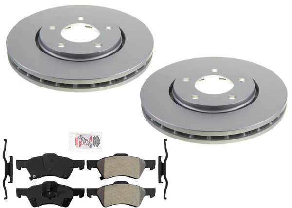 F Zapatas de pastillas de freno de rotores de rendimiento mejorado para Chrysler Town &amp; Country 01-07