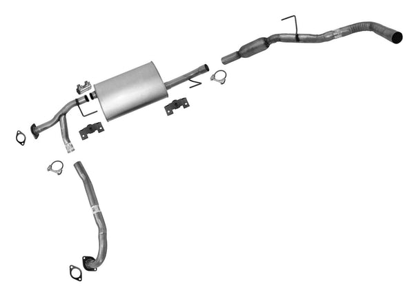 New Muffler Resonator Tail Exhaust System for Nissan Xterra 4.0L 2005-2015