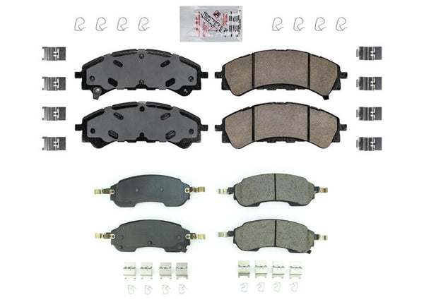Pastillas delanteras y traseras de cerámica delanteras + pastillas de freno traseras para Ford Bronco 2021-2023