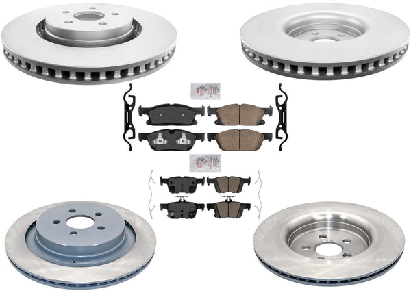 Improved Performance Rotors Front Rear Ceramic Brake Pads for Nautilus 19-2024