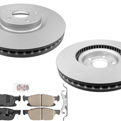 Frt Brake Rotors Ceramic Brake Pads for Ford Edge 15-24 Front Wheel Drive Only