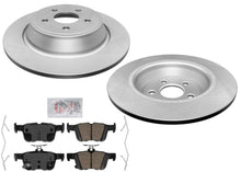 Rotores de freno trasero Pastillas de freno de cerámica solo para Ford Edge 15-24 con tracción delantera