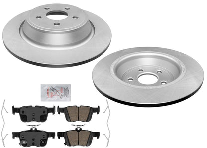Rear Brake Rotors Ceramic Brake Pads for Ford Edge 15-20 Front Wheel Drive Only - Photo 1