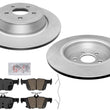 Rear Brake Rotors Ceramic Brake Pads for Ford Edge 15-24 Front Wheel Drive Only