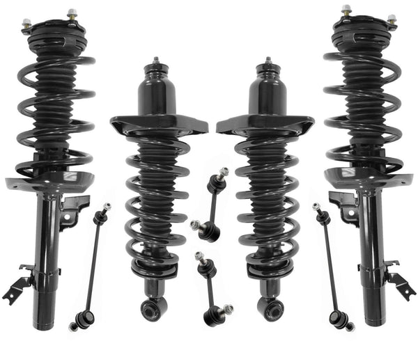 Conjunto completo de puntales delanteros y traseros y enlaces de barra estabilizadora para Honda Pilot 16-2022