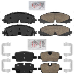 Front & Rear Ceramic Disc Brake Pads Set for GMC Acadia 2021 2022 2023