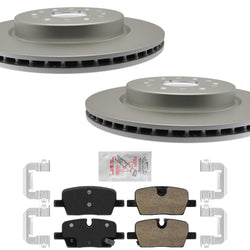 Rear Coated Disc Brake Rotors & Ceramic Pads For GMC Acadia 2021-2023