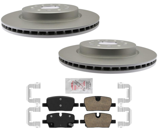 Rear Coated Disc Brake Rotors & Ceramic Pads For GMC Acadia 2021-2023