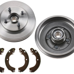 Rear Brake Drums Brake Shoes for 2017-2023 Mitsubishi Mirage 3pc Kit