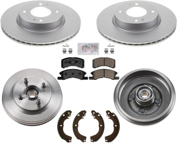 Front Rotors Brake Pads Brake Drums Shoes for 2017-2024 Mitsubishi Mirage