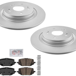 Rear Disc Brake Rotors Ceramic Disc Brake Pads for 2023 2024 Honda Pilot